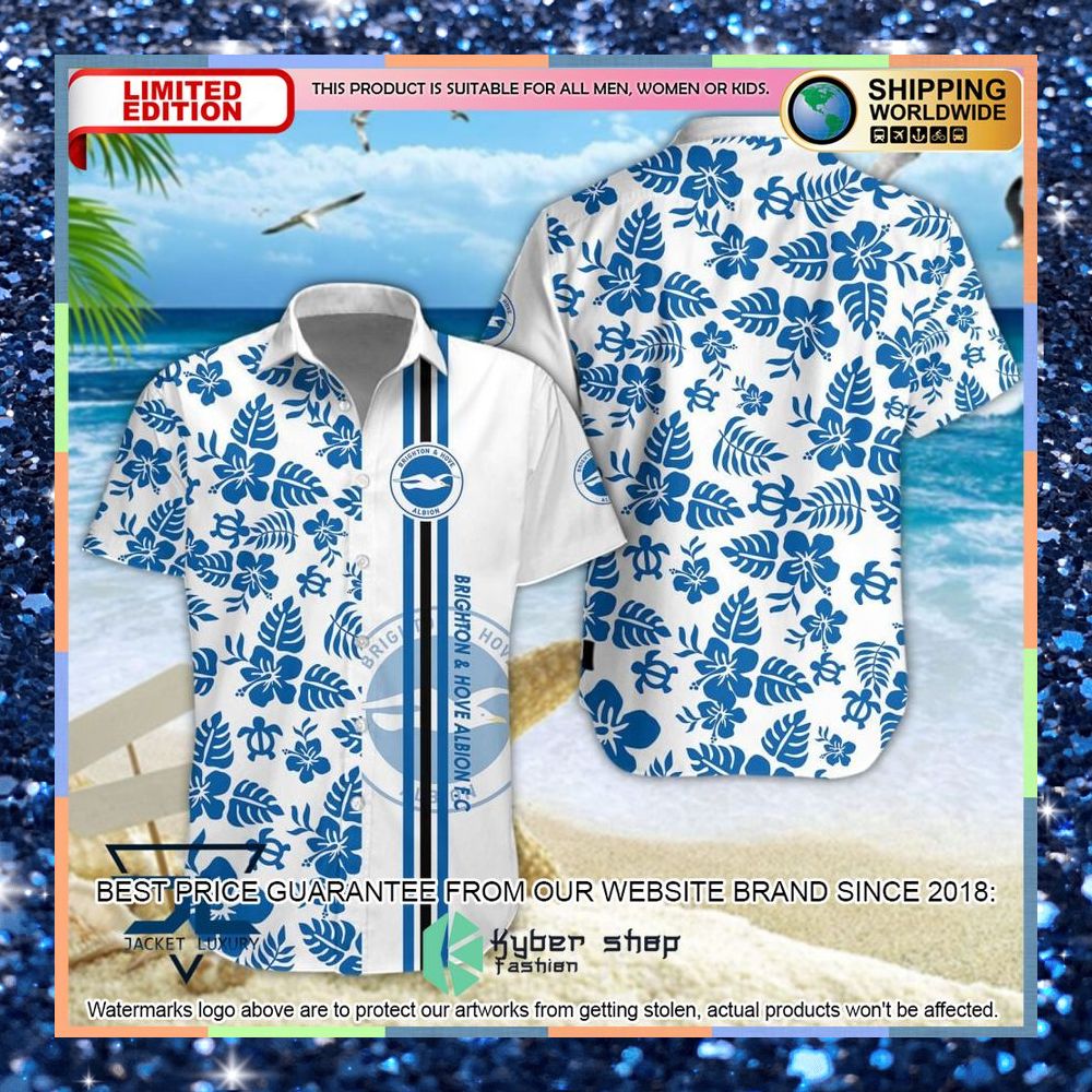 Brighton & Hove Albion F.C Flowers Hawaiian Shirt, Shorts 3 Brighton & Hove Albion F.C Flowers Hawaiian Shirt, Shorts word1
