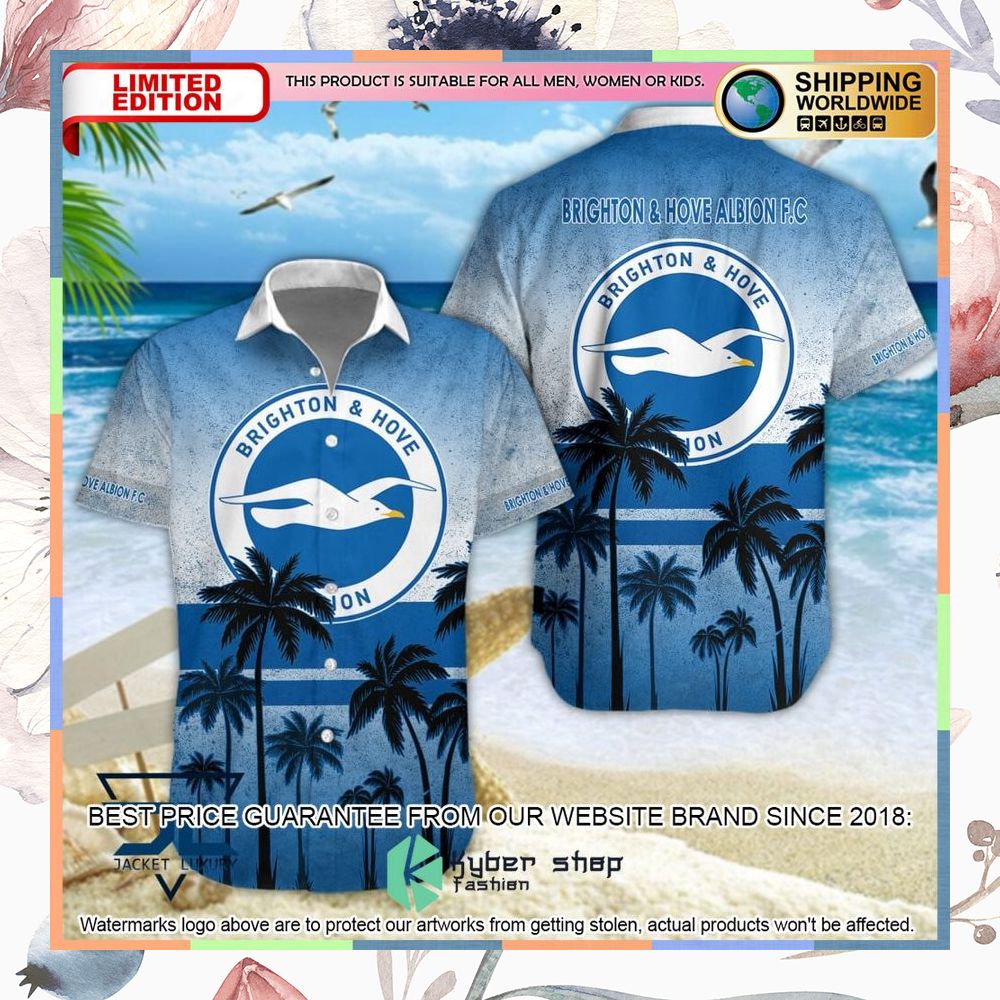 Brighton & Hove Albion F.C Hawaiian Shirt, Shorts 5 Brighton & Hove Albion F.C Hawaiian Shirt, Shorts word2