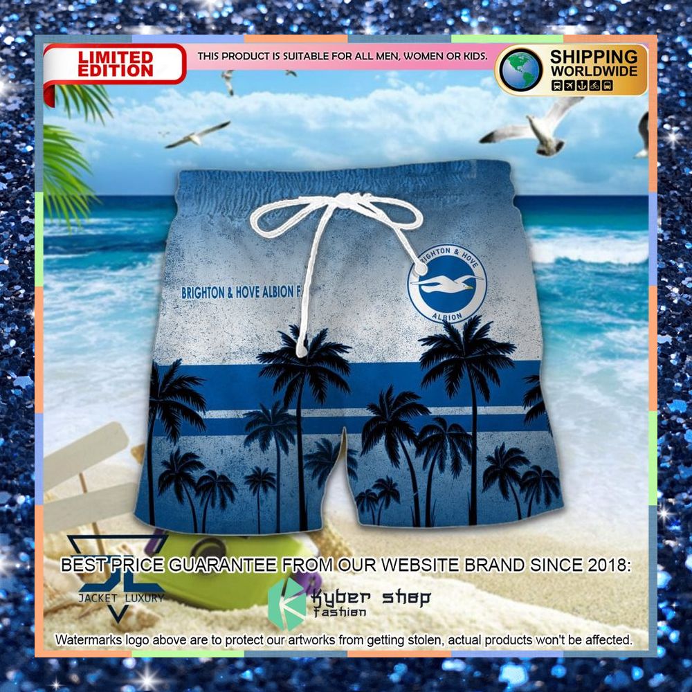 Brighton & Hove Albion F.C Hawaiian Shirt, Shorts 4 Brighton & Hove Albion F.C Hawaiian Shirt, Shorts word2