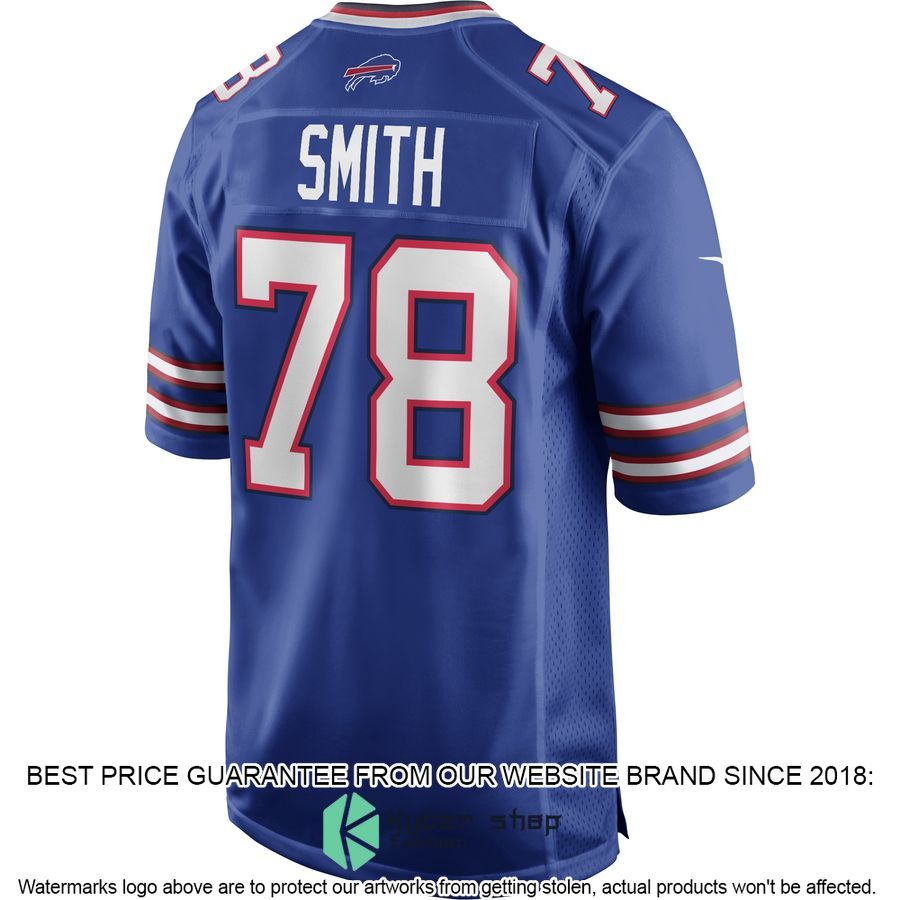 Bruce Smith Buffalo Bills Football Retired Royal Football Jersey 3 Bruce Smith Buffalo Bills Football Retired Royal Football Jersey word1
