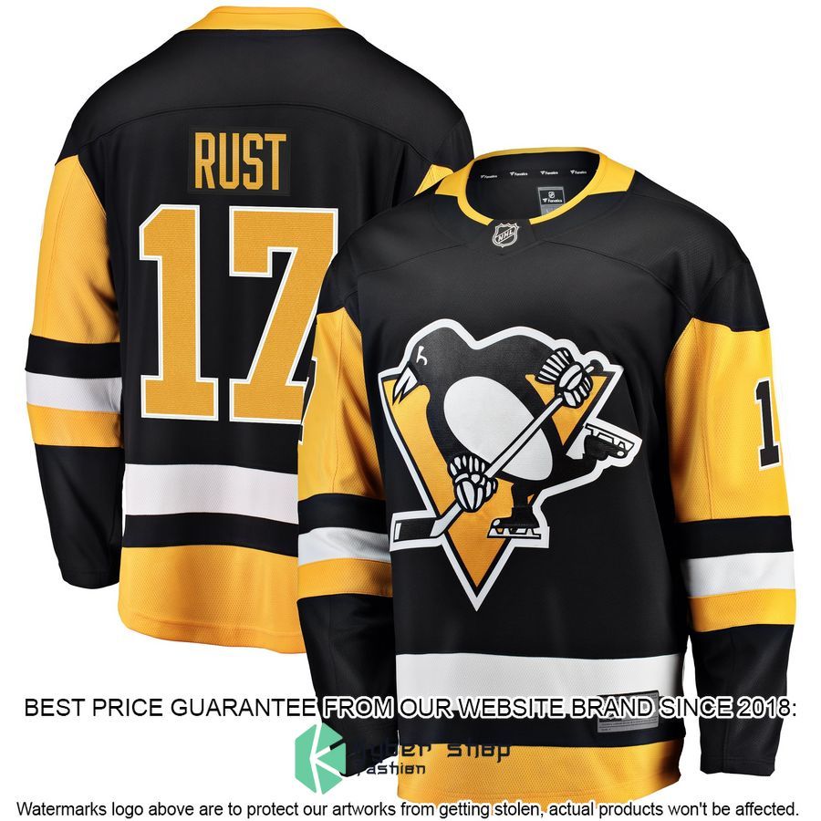 Bryan Rust Pittsburgh Penguins Home Black Hockey Jersey