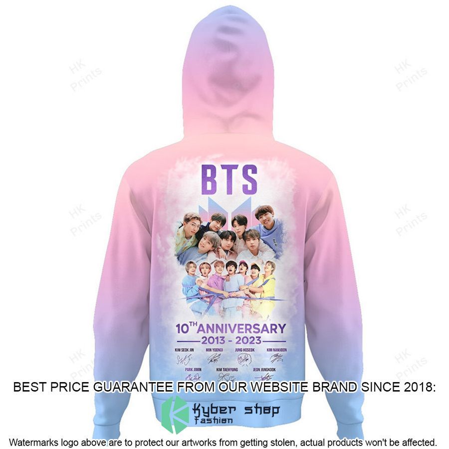 BTS 10th Anniversary 3D Hoodie 3 BTS 10th Anniversary 3D Hoodie word1