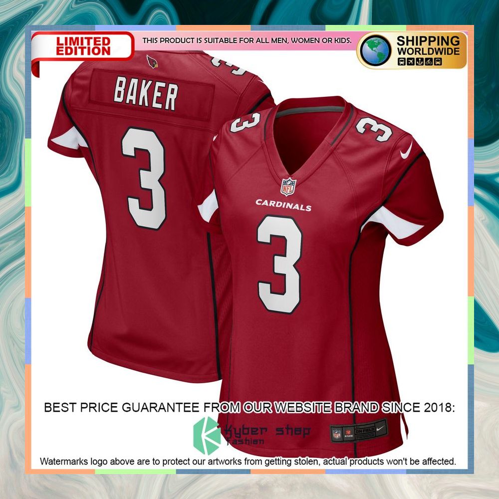 Budda Baker Arizona Cardinals Women's Cardinal Football Jersey 9 Budda Baker Arizona Cardinals Women's Cardinal Football Jersey word2