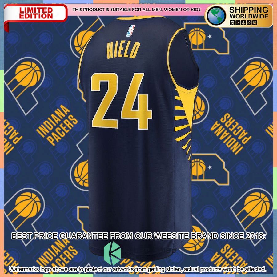 Buddy Hield Indiana Pacers 2022-23 Navy Basketball Jersey 6 Buddy Hield Indiana Pacers 2022-23 Navy Basketball Jersey word1