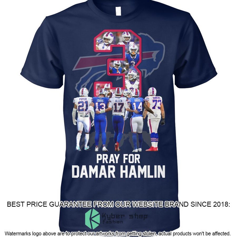 Buffalo Bills Pray for Damar Hamlin 3 Shirt, Hoodie