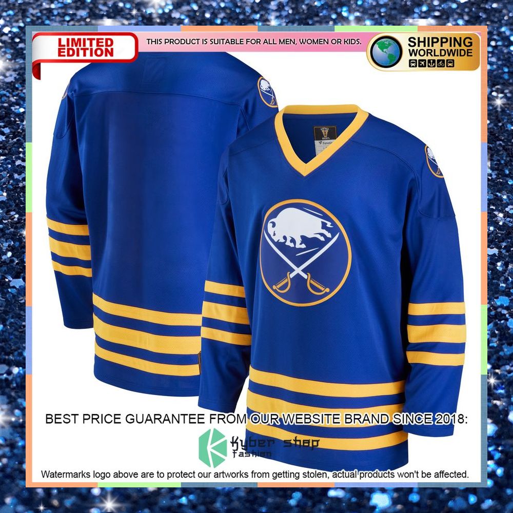 Buffalo Sabres Premier Heritage Royal Hockey Jersey 8 Buffalo Sabres Premier Heritage Royal Hockey Jersey word2