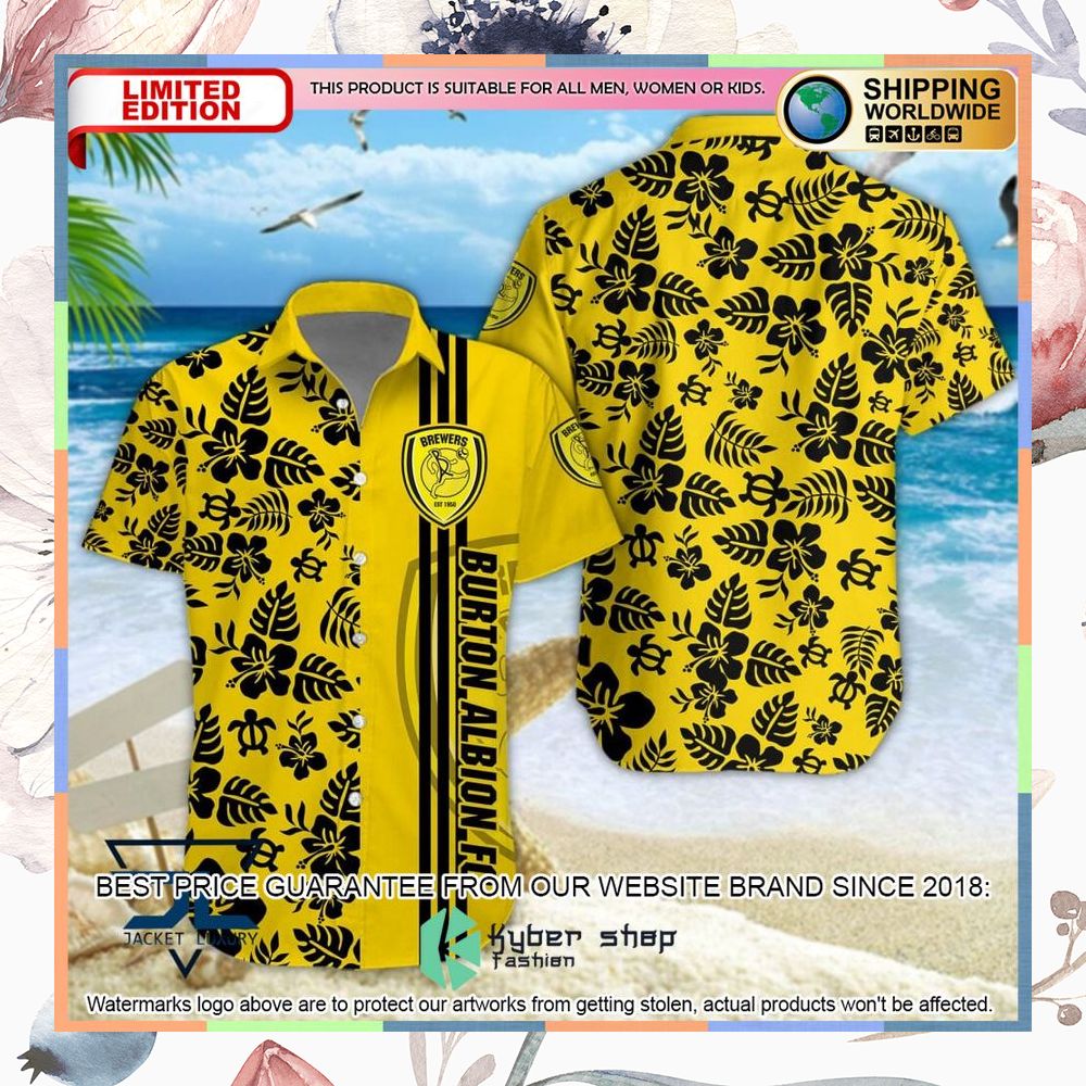 Burton Albion F.C Hawaiian Shirt, Shorts 5 Burton Albion F.C Hawaiian Shirt, Shorts word3