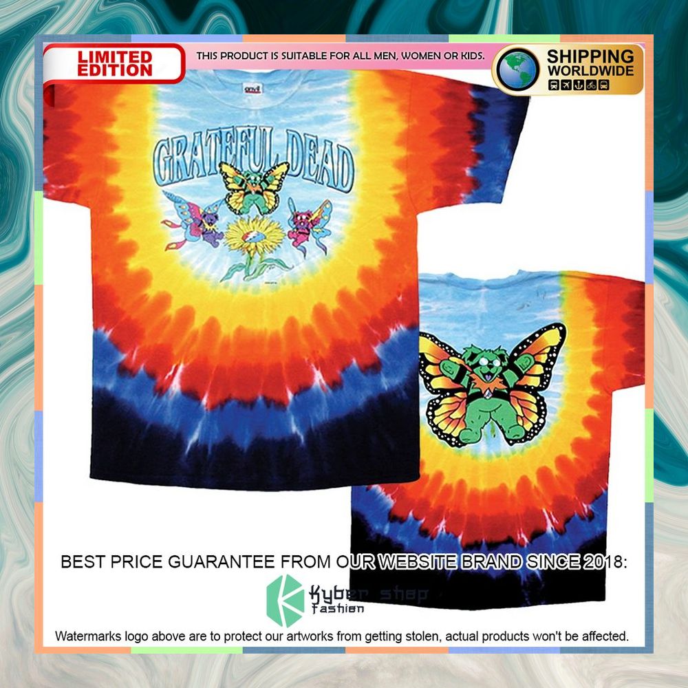 Butterfly Bears Adult Tie Dyed Shirt, Hoodie 3 Butterfly Bears Adult Tie Dyed Shirt, Hoodie word1