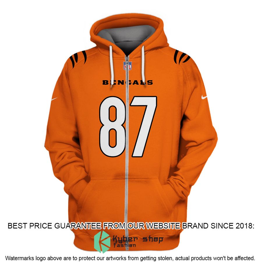 C. J. Uzomah 87 Cincinnati Bengals orange Shirt, Hoodie 3 C. J. Uzomah 87 Cincinnati Bengals orange Shirt, Hoodie word2