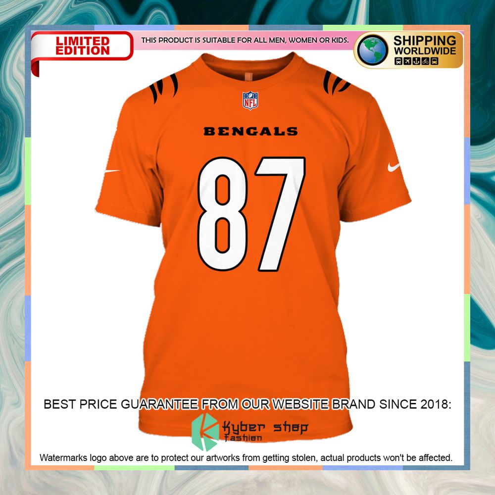 C. J. Uzomah 87 Cincinnati Bengals orange Shirt, Hoodie 15 C. J. Uzomah 87 Cincinnati Bengals orange Shirt, Hoodie word2