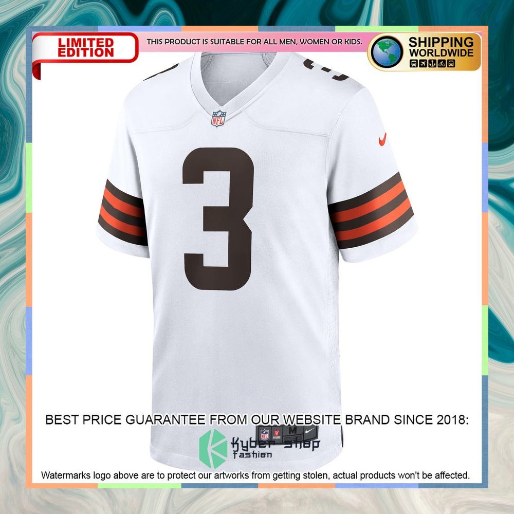 Cade York Cleveland Browns White Football Jersey 7 Cade York Cleveland Browns White Football Jersey word1