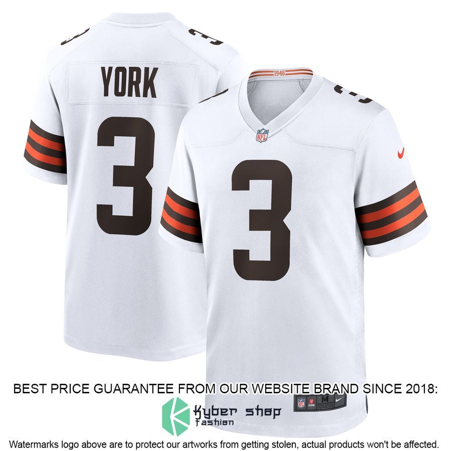 Cade York Cleveland Browns White Football Jersey 4 Cade York Cleveland Browns White Football Jersey word1