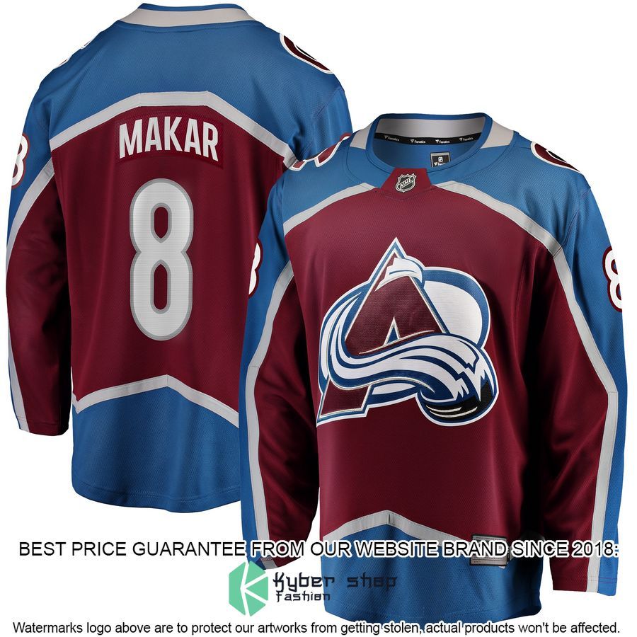 Cale Makar Colorado Avalanche Premier Burgundy Hockey Jersey