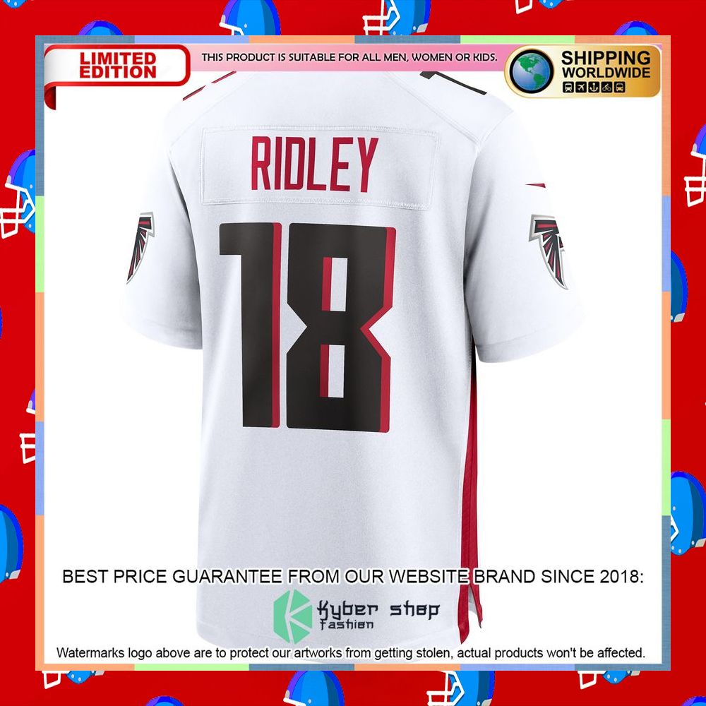 Calvin Ridley Atlanta Falcons White Football Jersey 9 Calvin Ridley Atlanta Falcons White Football Jersey word2