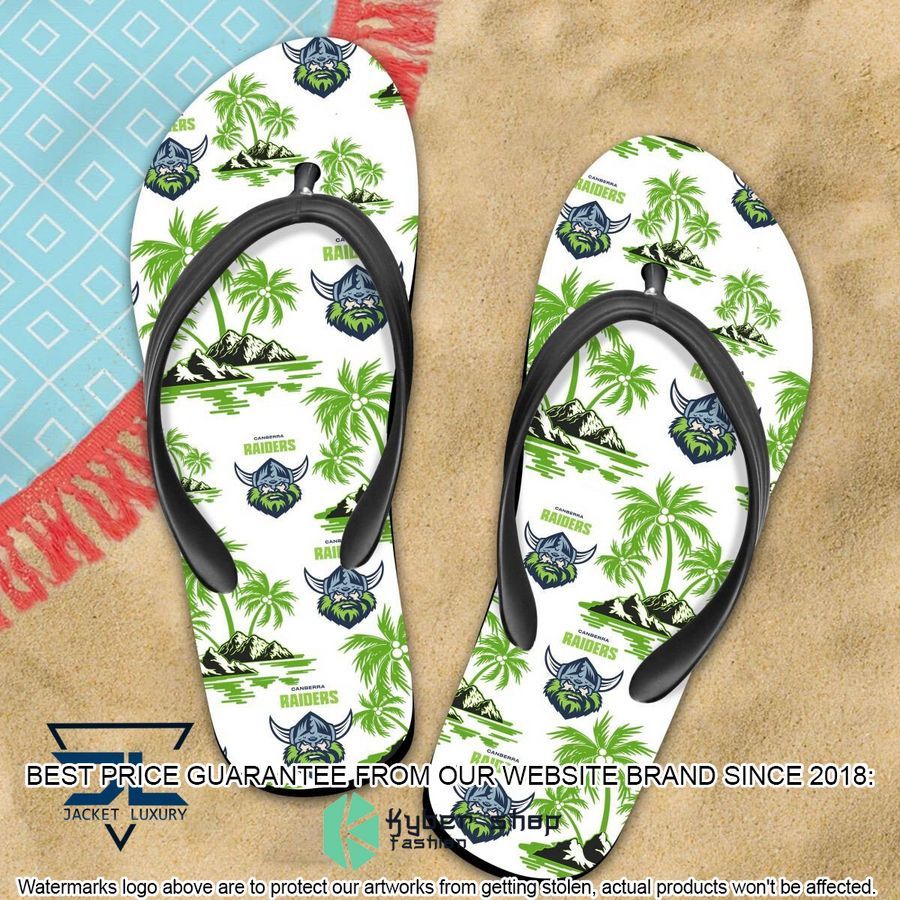 Canberra Raiders Flip Flops word1