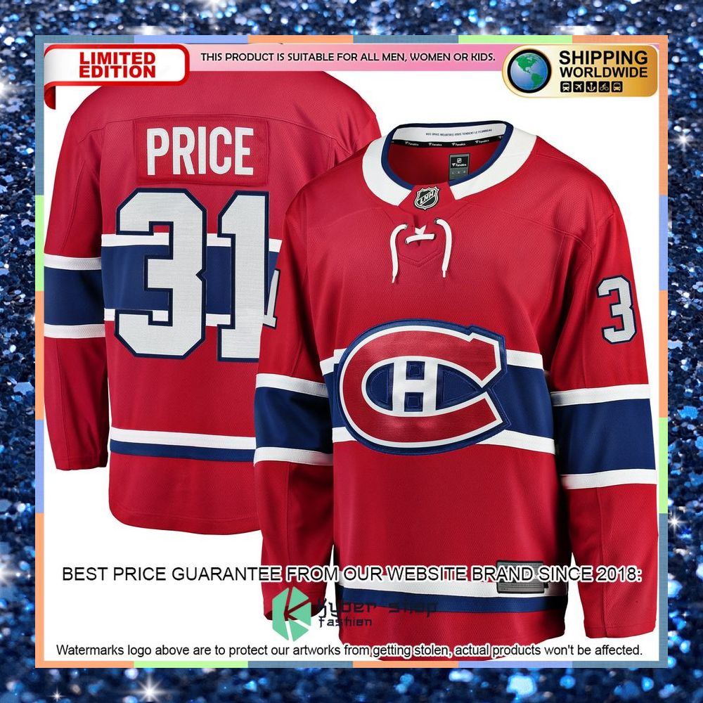 Carey Price Montreal Canadiens Breakaway Red Hockey Jersey 5 Carey Price Montreal Canadiens Breakaway Red Hockey Jersey word1