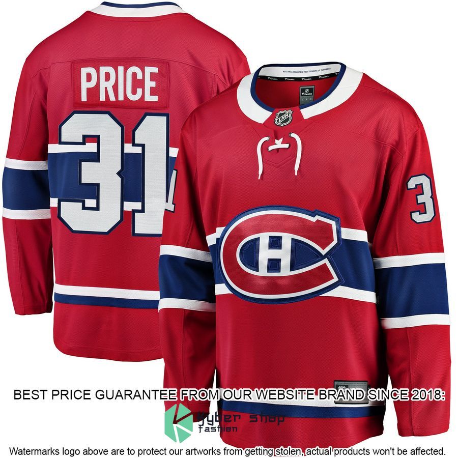 Carey Price Montreal Canadiens Breakaway Red Hockey Jersey 4 Carey Price Montreal Canadiens Breakaway Red Hockey Jersey word1