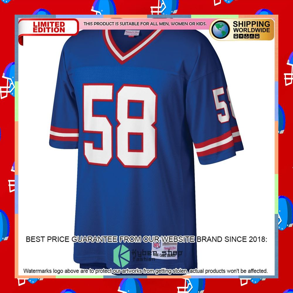 Carl Banks New York Giants Mitchell & Ness Legacy Replica Royal Football Jersey 6 Carl Banks New York Giants Mitchell & Ness Legacy Replica Royal Football Jersey word1