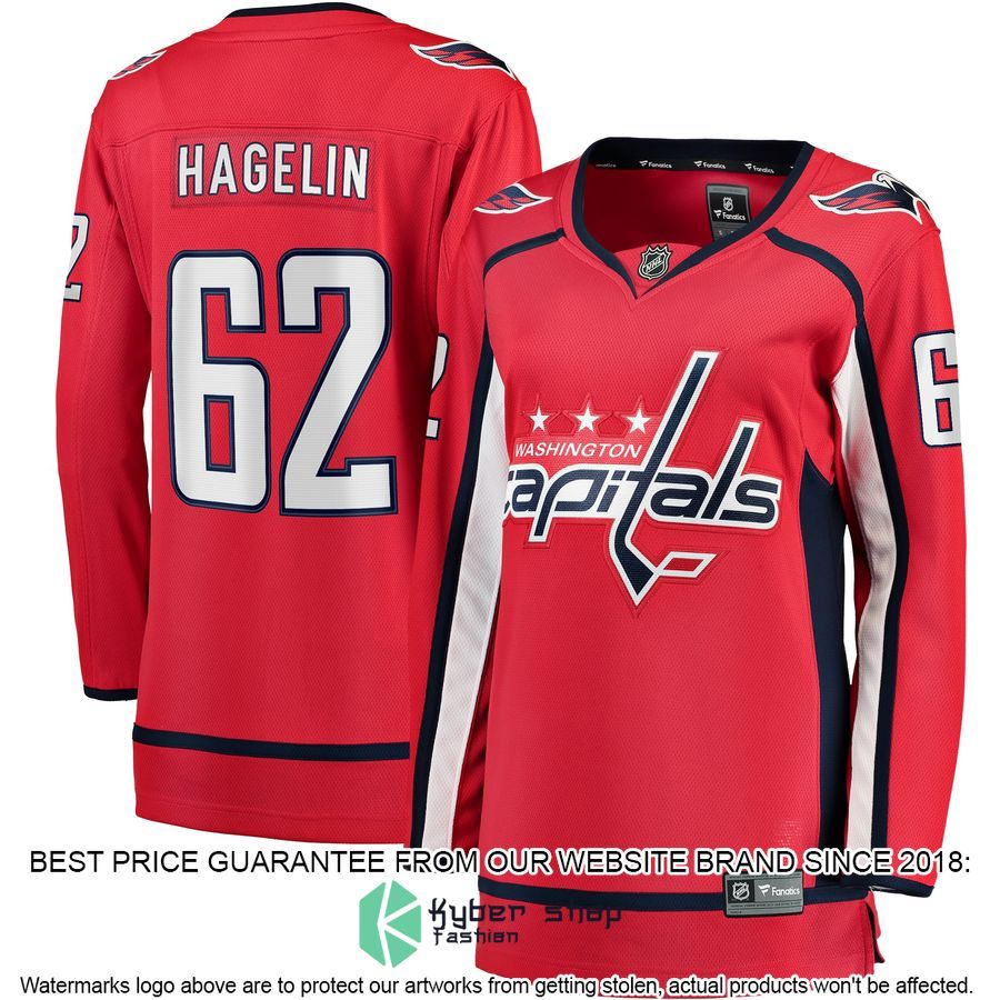Carl Hagelin Washington Capitals Women's Red Hockey Jersey