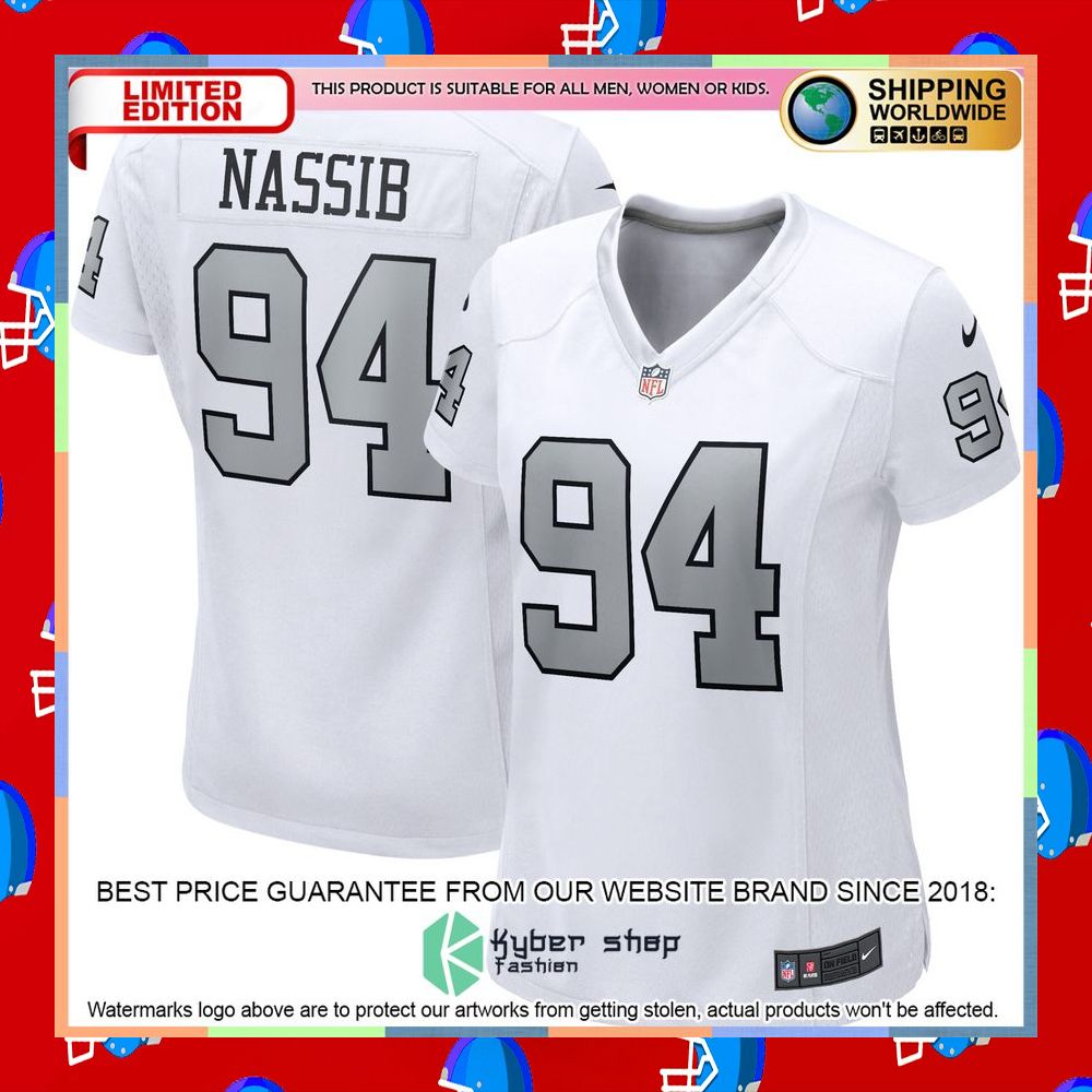 Carl Nassib Las Vegas Raiders Women's Black Football Jersey 10 Carl Nassib Las Vegas Raiders Women's Black Football Jersey word2