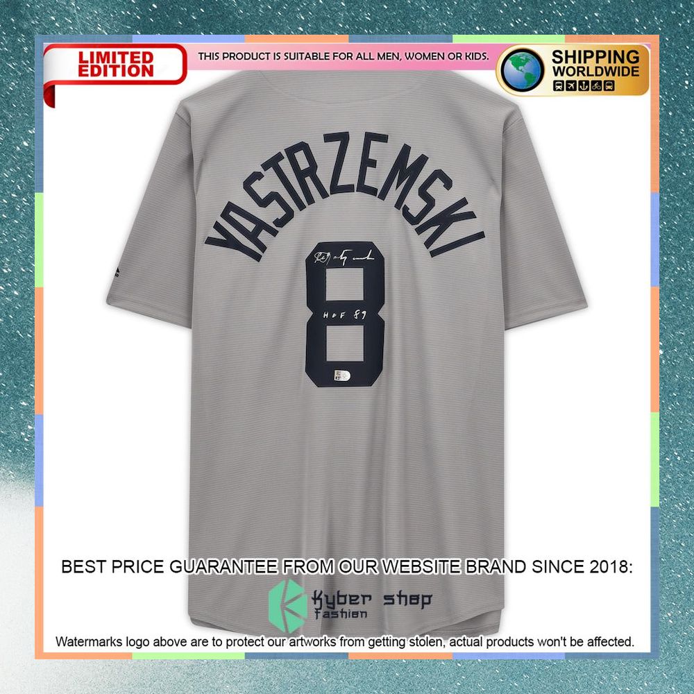 Carl Yastrzemski Boston Red Sox Mitchell And Ness With Hof 89 Inscription Gray Baseball Jersey 5 Carl Yastrzemski Boston Red Sox Mitchell And Ness With Hof 89 Inscription Gray Baseball Jersey word1