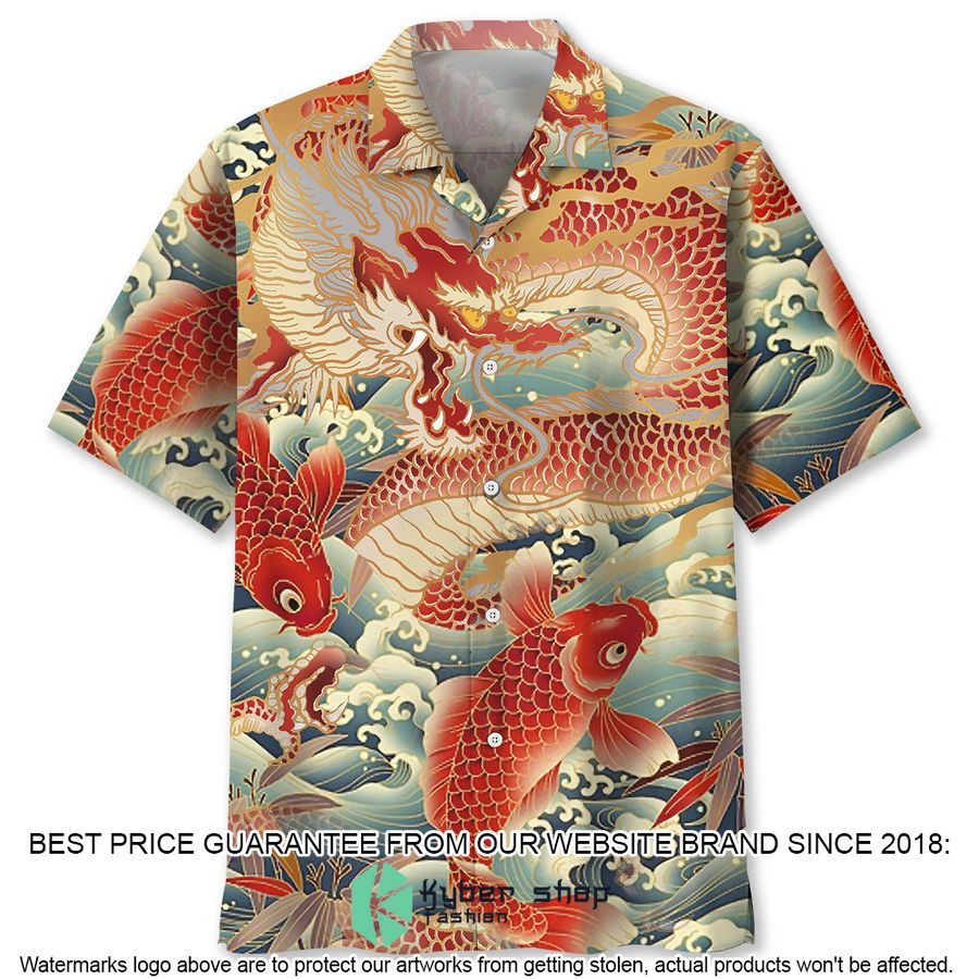 Carp Dragon Hawaiian Shirt