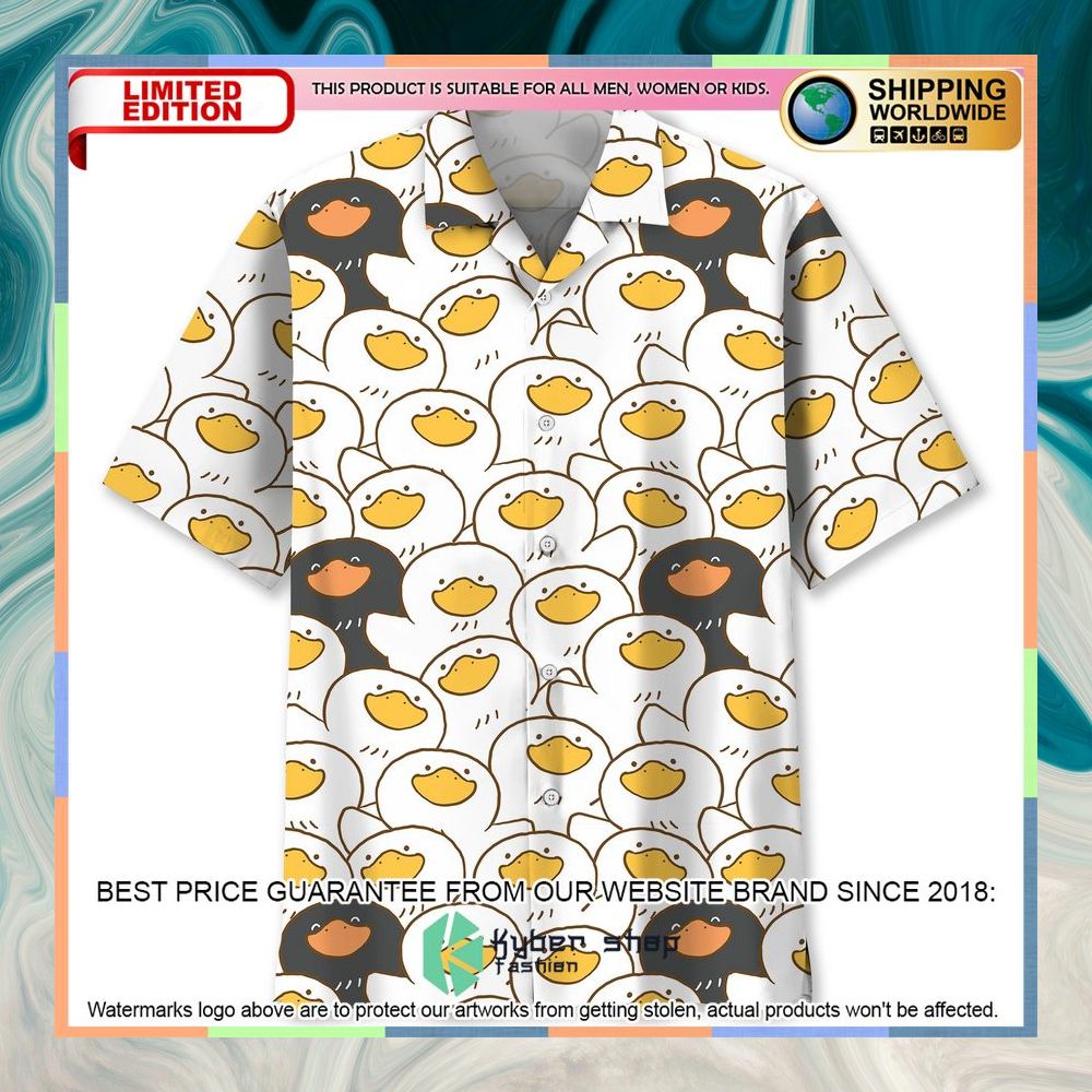 Cartoon Cute Duck Hawaiian Shirt 3 Cartoon Cute Duck Hawaiian Shirt word1
