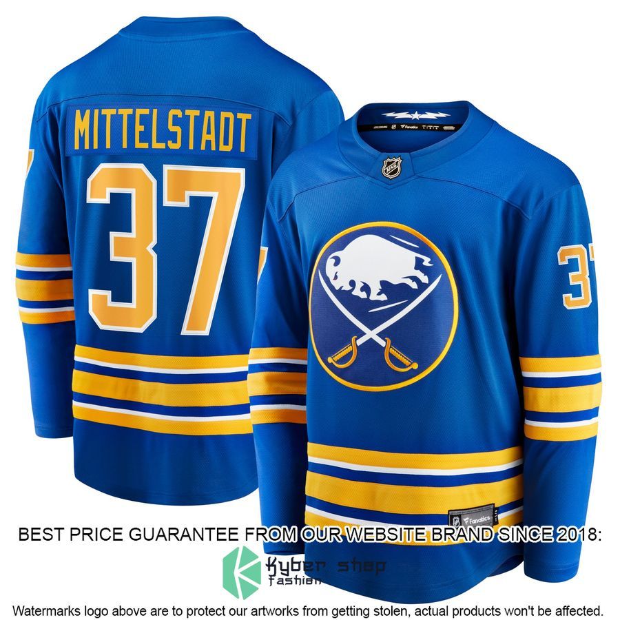 Casey Mittelstadt Buffalo Sabres Royal Hockey Jersey