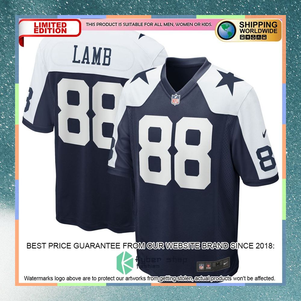 CeeDee Lamb Dallas Cowboys Alternate Football Team Navy Football Jersey 5 CeeDee Lamb Dallas Cowboys Alternate Football Team Navy Football Jersey word1