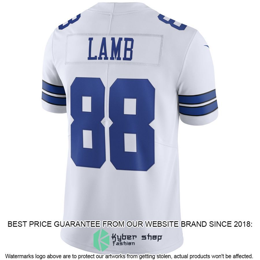 CeeDee Lamb Dallas Cowboys Vapor White Football Jersey 3 CeeDee Lamb Dallas Cowboys Vapor White Football Jersey word1
