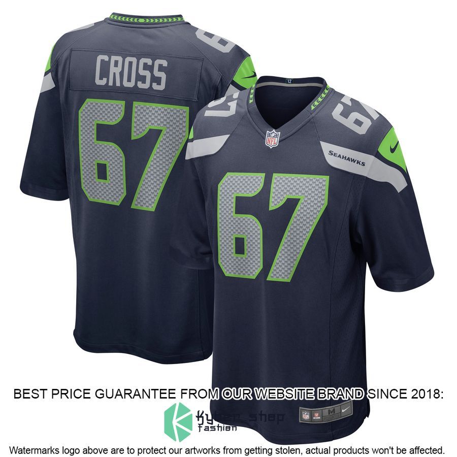 Charles Cross Seattle Seahawks 2022 NFL Draft First Round Pick College Navy Football Jersey