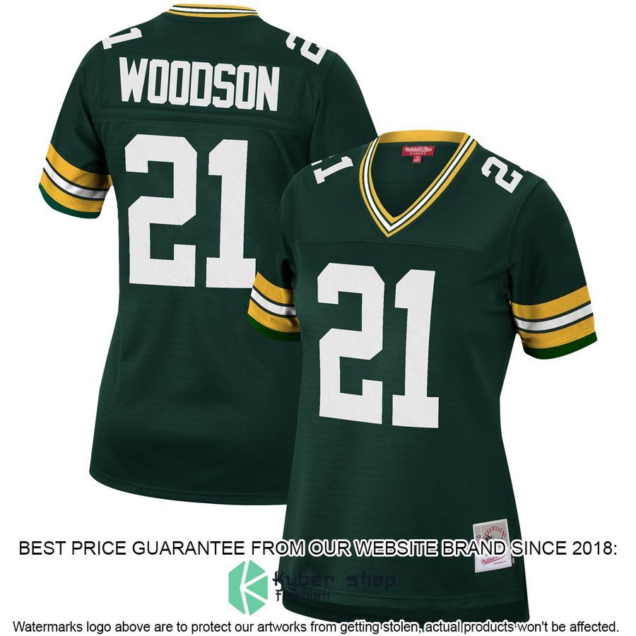 Charles Woodson Green Bay Packers Mitchell & Ness Women's 2010 Legacy Replica Green Football Jersey 4 Charles Woodson Green Bay Packers Mitchell & Ness Women's 2010 Legacy Replica Green Football Jersey word3