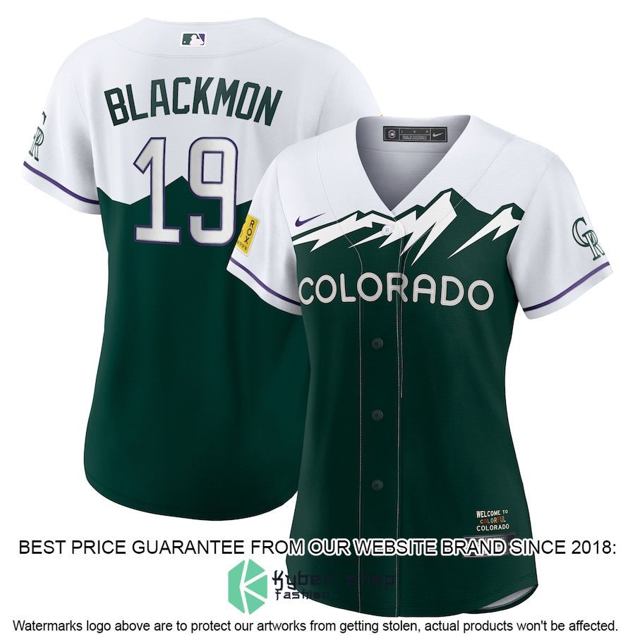 Charlie Blackmon Colorado Rockies Women 2022 City Connect Player Green Baseball Jersey