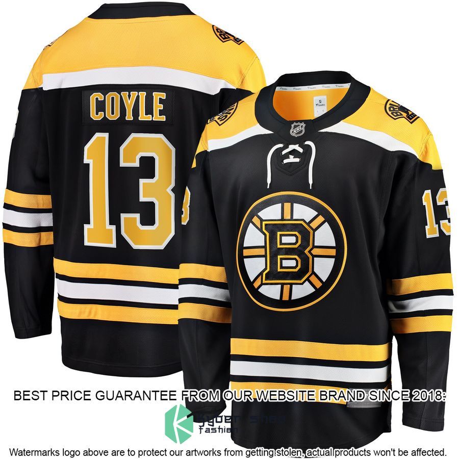 Charlie Coyle Boston Bruins Home Premier Black Hockey Jersey