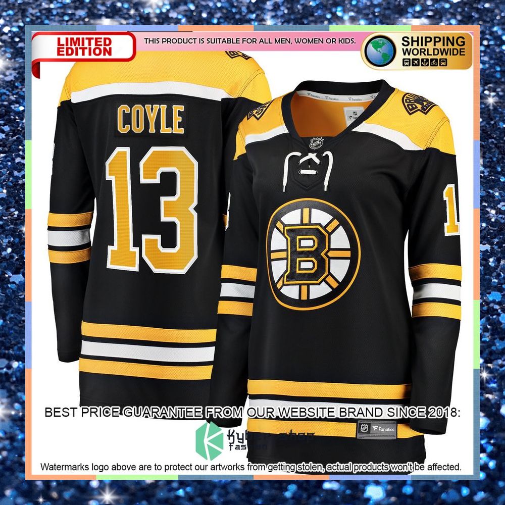 Charlie Coyle Boston Bruins Women's Home Premier Black Hockey Jersey 5 Charlie Coyle Boston Bruins Women's Home Premier Black Hockey Jersey word3