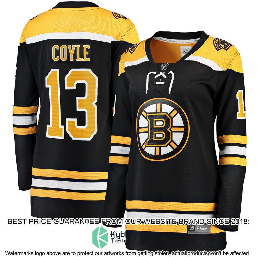 Charlie Coyle Boston Bruins Women's Home Premier Black Hockey Jersey