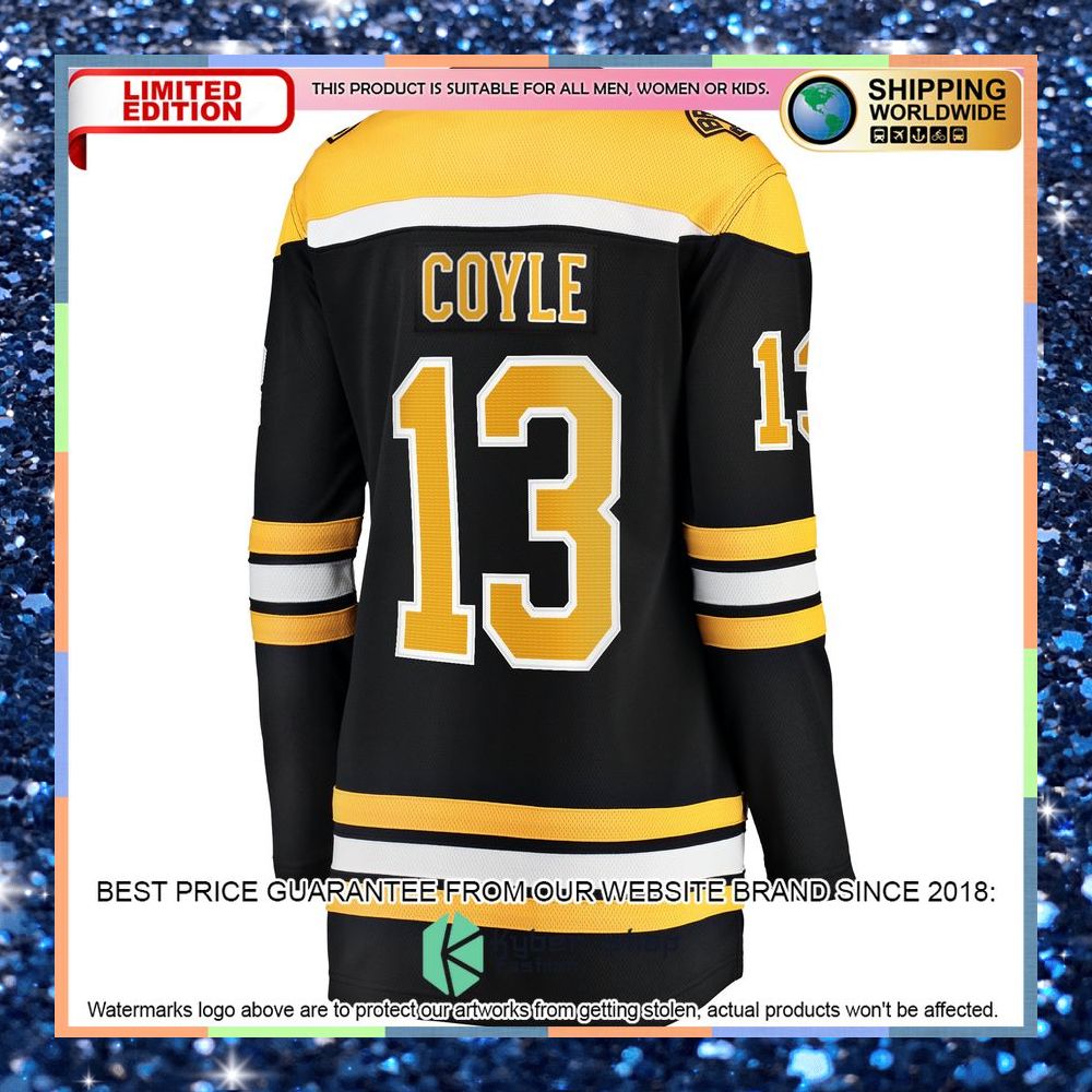 Charlie Coyle Boston Bruins Women's Home Premier Black Hockey Jersey 7 Charlie Coyle Boston Bruins Women's Home Premier Black Hockey Jersey word3