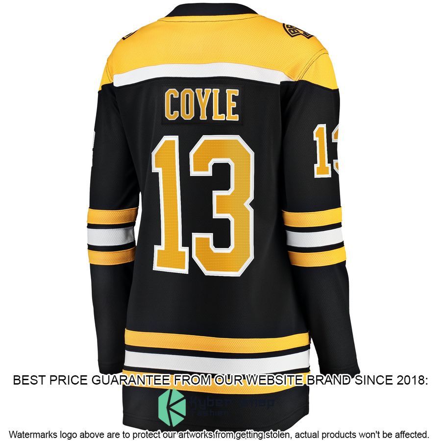 Charlie Coyle Boston Bruins Women's Home Premier Black Hockey Jersey 3 Charlie Coyle Boston Bruins Women's Home Premier Black Hockey Jersey word3
