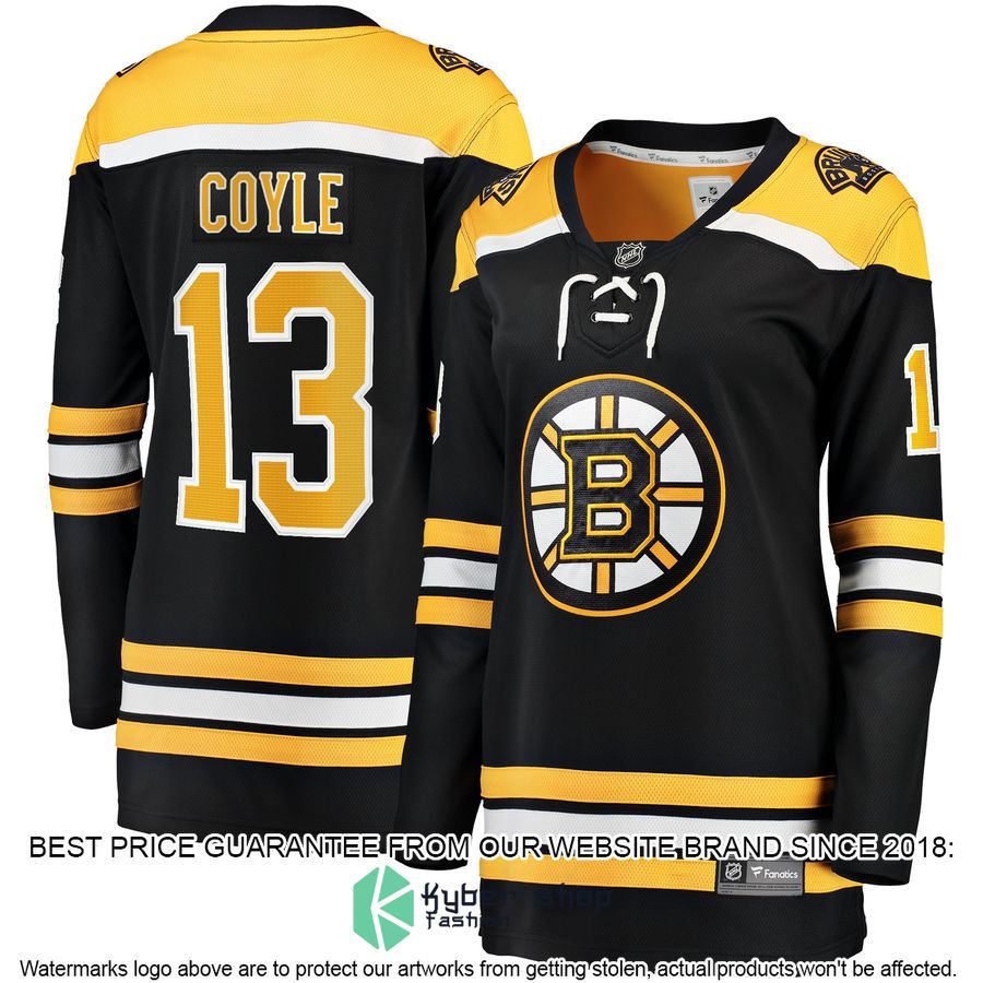 Charlie Coyle Boston Bruins Women's Home Premier Black Hockey Jersey 4 Charlie Coyle Boston Bruins Women's Home Premier Black Hockey Jersey word3