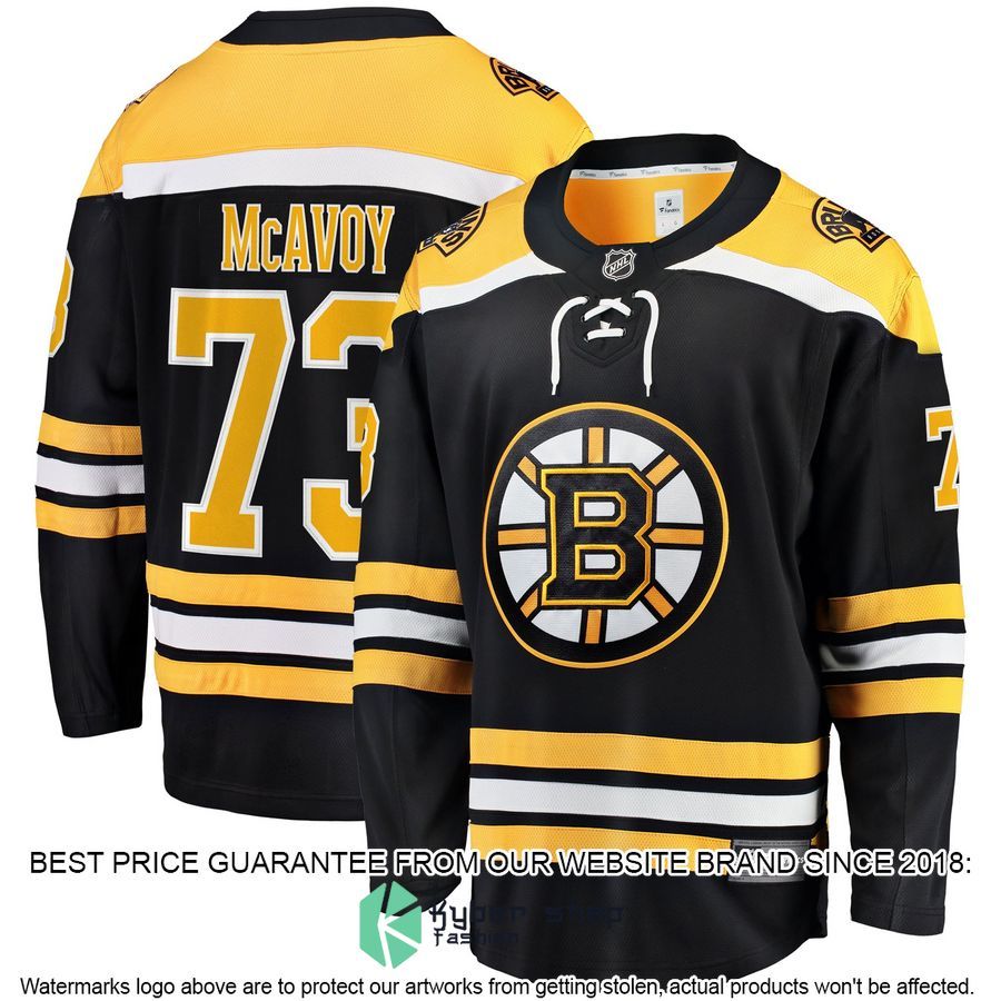 Charlie McAvoy Boston Bruins Home Premier Black Hockey Jersey 4 Charlie McAvoy Boston Bruins Home Premier Black Hockey Jersey word3