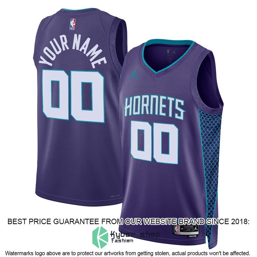 Charlotte Hornets Jordan Brand Unisex 2022-23 Custom Teal Basketball Jersey