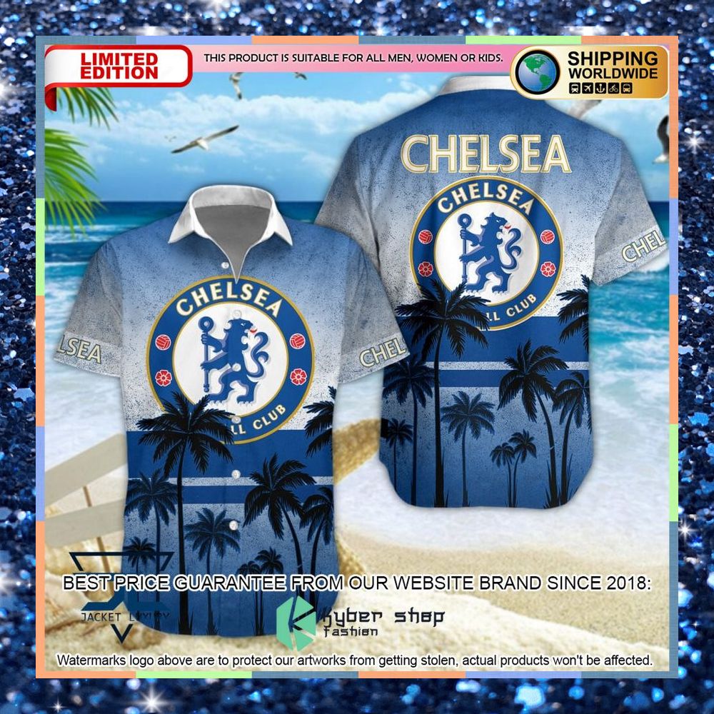 Chelsea F.C. Hawaiian Shirt, Shorts 3 Chelsea F.C. Hawaiian Shirt, Shorts word1