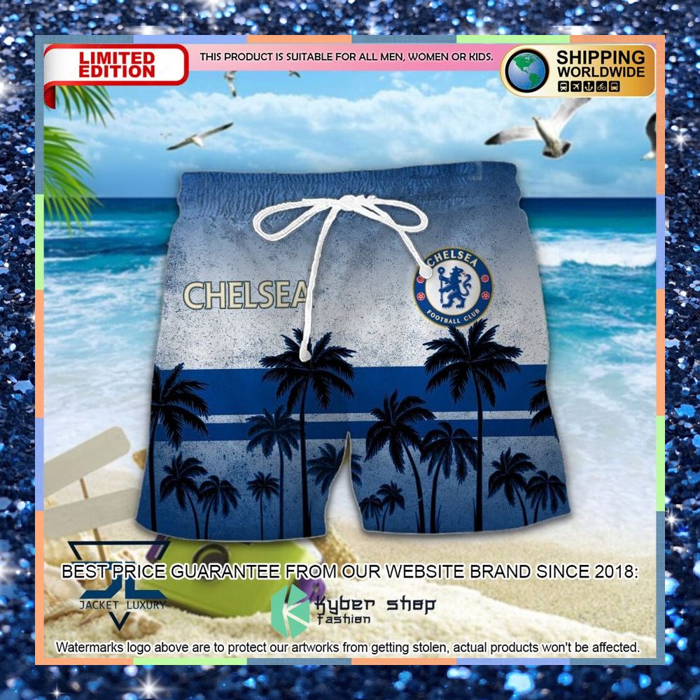 Chelsea F.C. Hawaiian Shirt, Shorts 4 Chelsea F.C. Hawaiian Shirt, Shorts word1