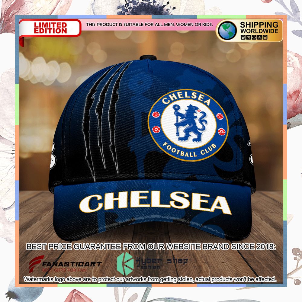 Chelsea FC blue Classic Cap 4 Chelsea FC blue Classic Cap word3