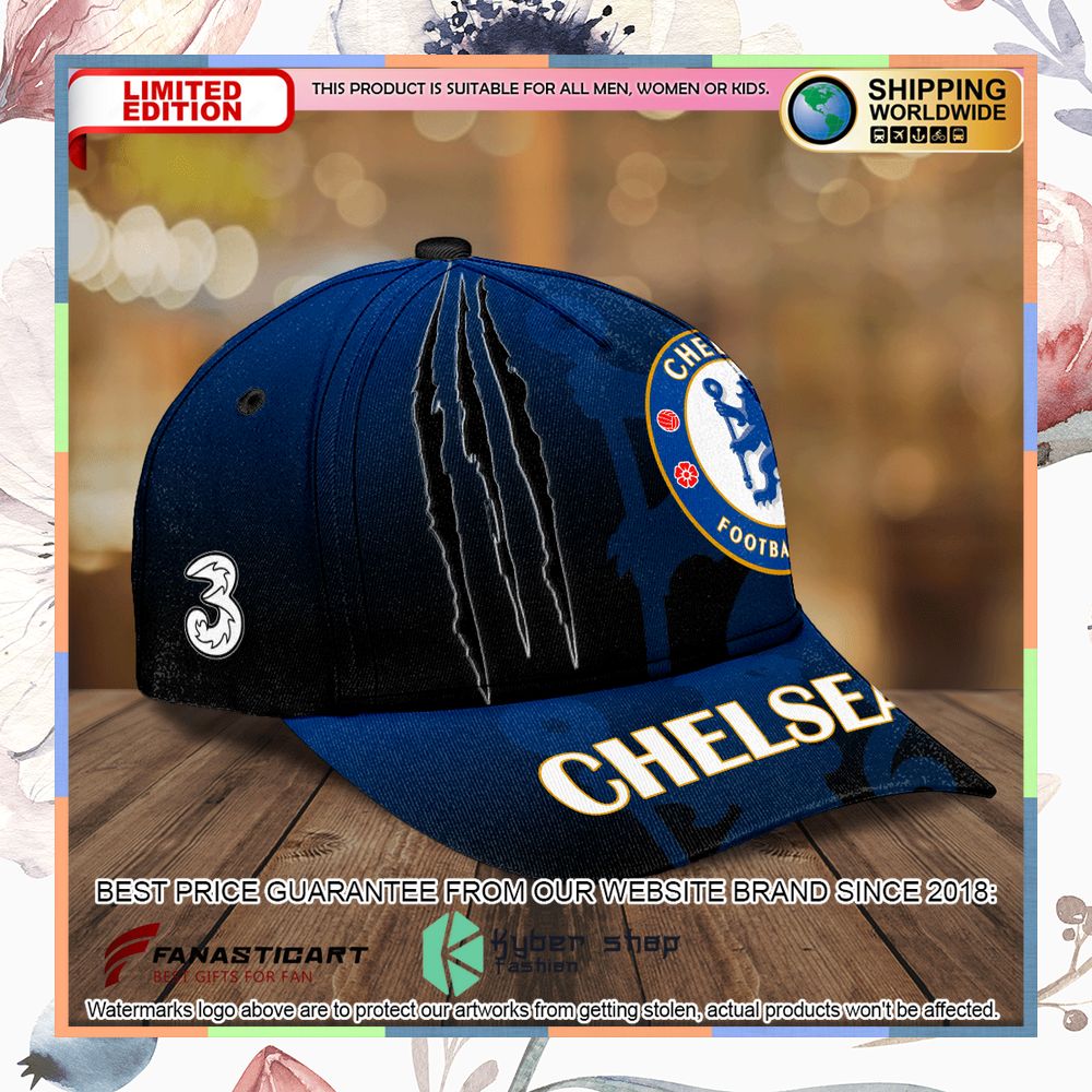 Chelsea FC blue Classic Cap 5 Chelsea FC blue Classic Cap word3