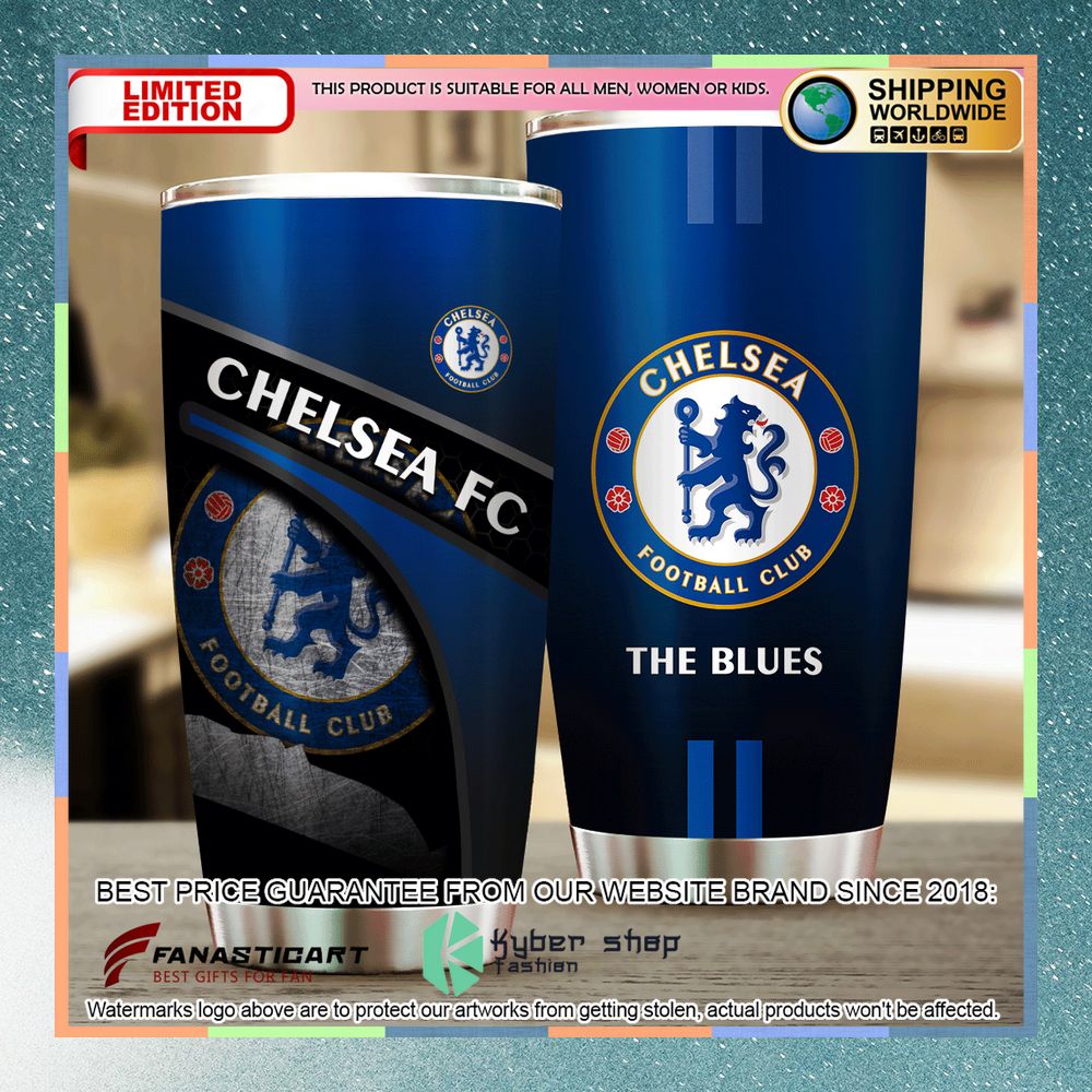 Chelsea FC The Blues Tumbler 3 Chelsea FC The Blues Tumbler word2