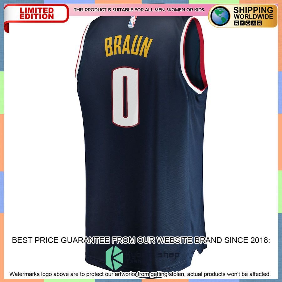 Christian Braun Denver Nuggets 2022 NBA Draft First Round Pick Player Navy Basketball Jersey 3 Christian Braun Denver Nuggets 2022 NBA Draft First Round Pick Player Navy Basketball Jersey word3