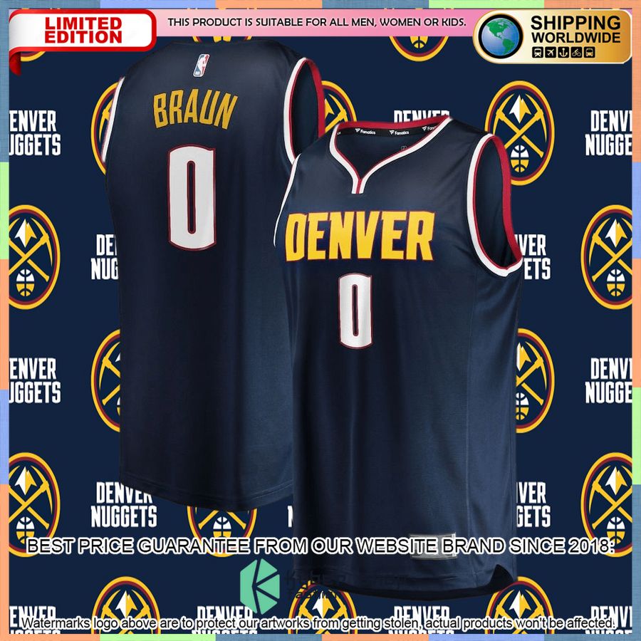Christian Braun Denver Nuggets 2022 NBA Draft First Round Pick Player Navy Basketball Jersey 4 Christian Braun Denver Nuggets 2022 NBA Draft First Round Pick Player Navy Basketball Jersey word3