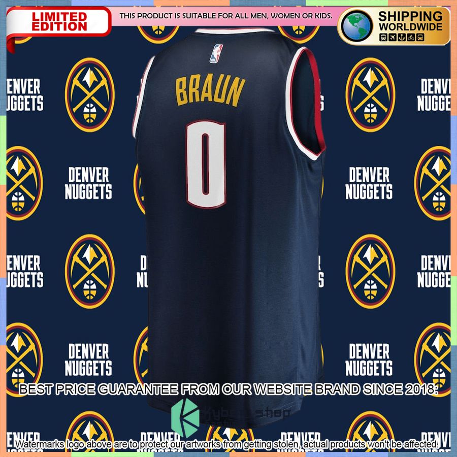 Christian Braun Denver Nuggets 2022 NBA Draft First Round Pick Player Navy Basketball Jersey 6 Christian Braun Denver Nuggets 2022 NBA Draft First Round Pick Player Navy Basketball Jersey word3