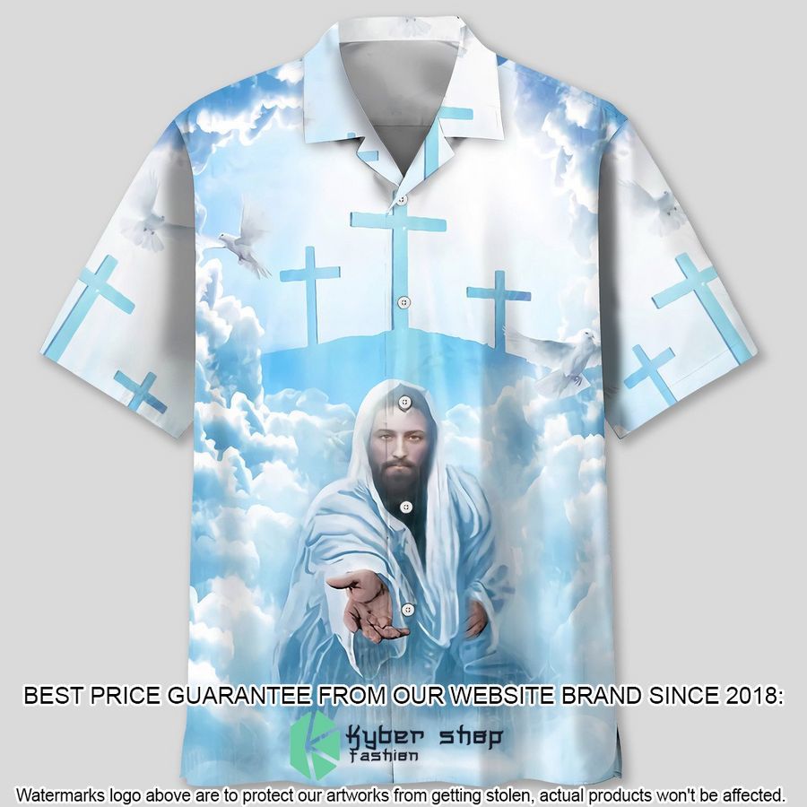 Christian Cross Jesus Hawaiian Shirt word3